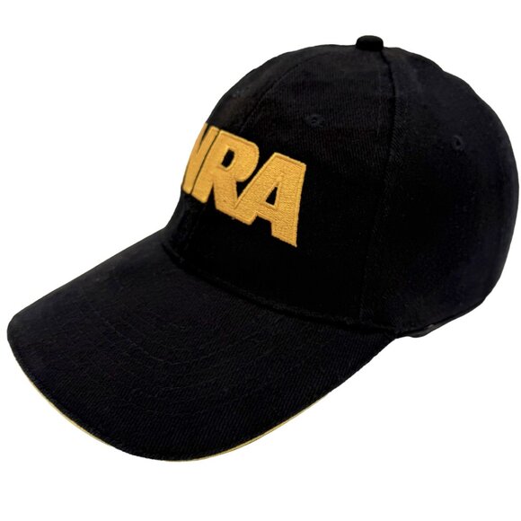 NRA Black / Gold Embroidered Strapback Cap – National Rifle Association Hat - Picture 3 of 11